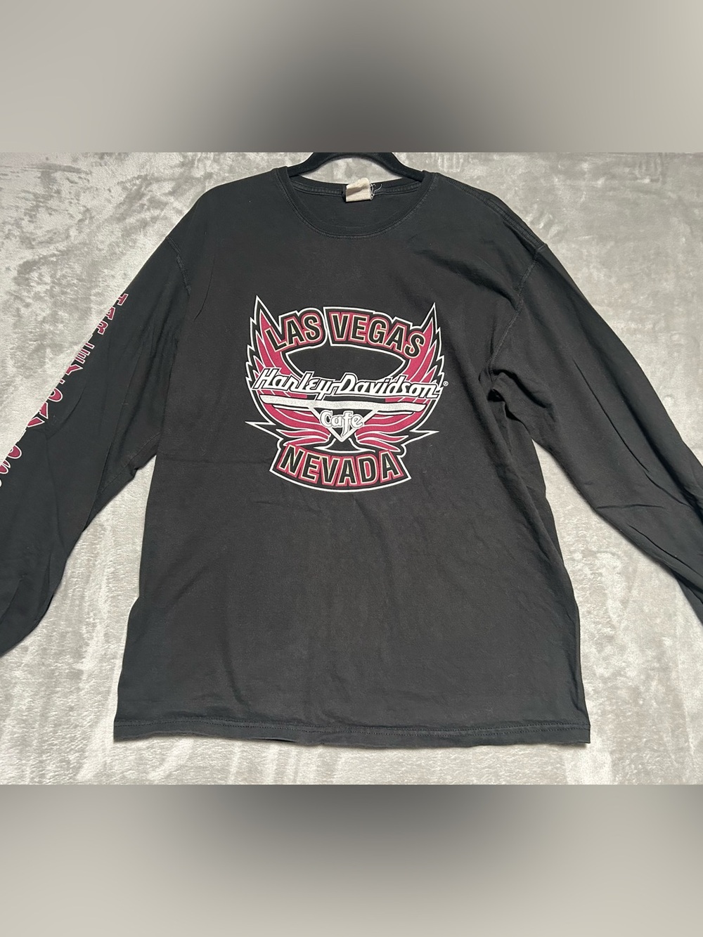 Harley Davidson Cafe Las Vegas Long Sleeve T Shirt Women’s Large